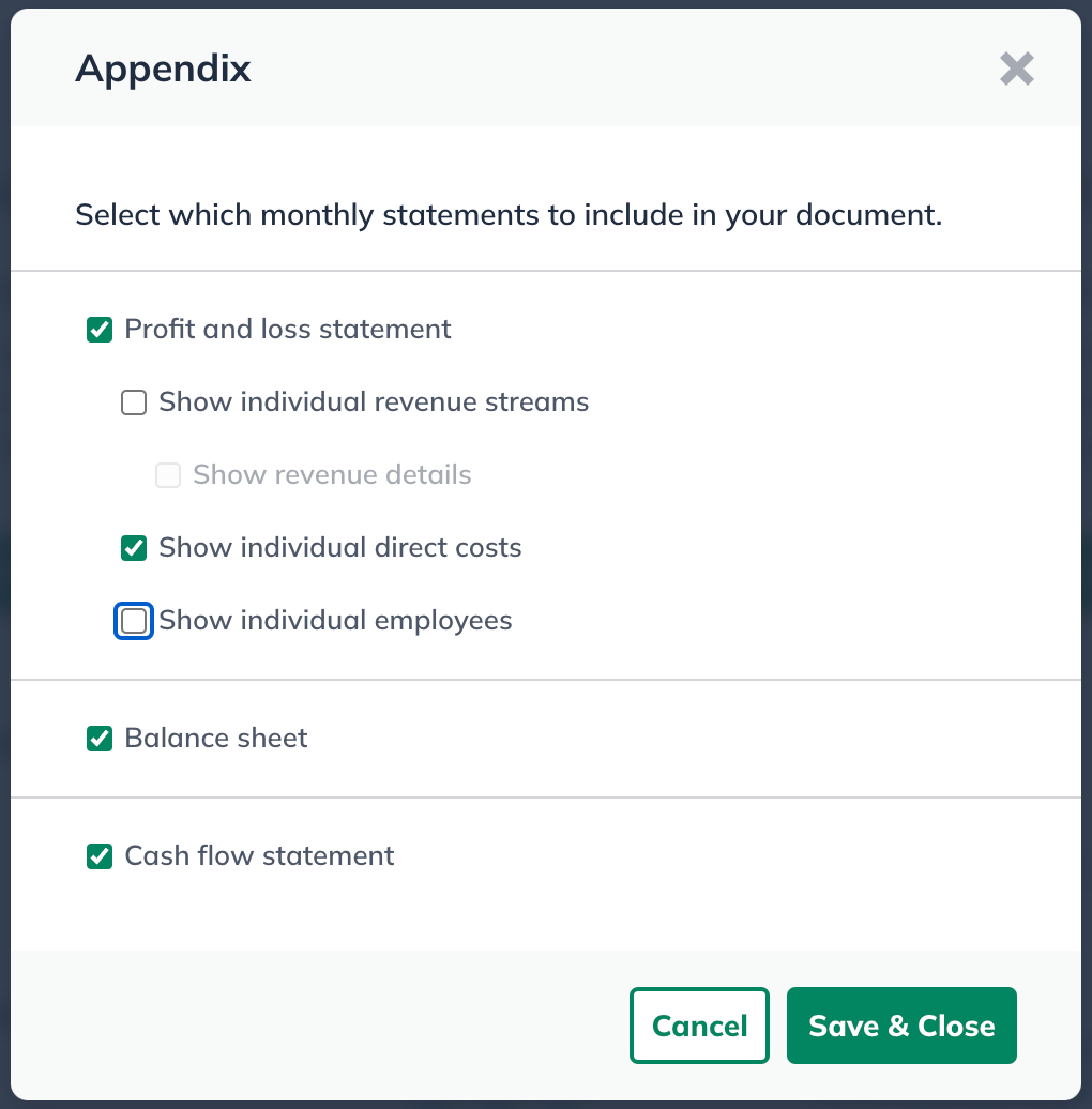 Appendix