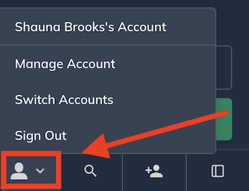 account menu highlighted with arrow.png