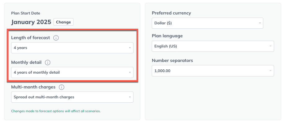 forecast options right menu with length of forecast and monthly detail highlighted.png