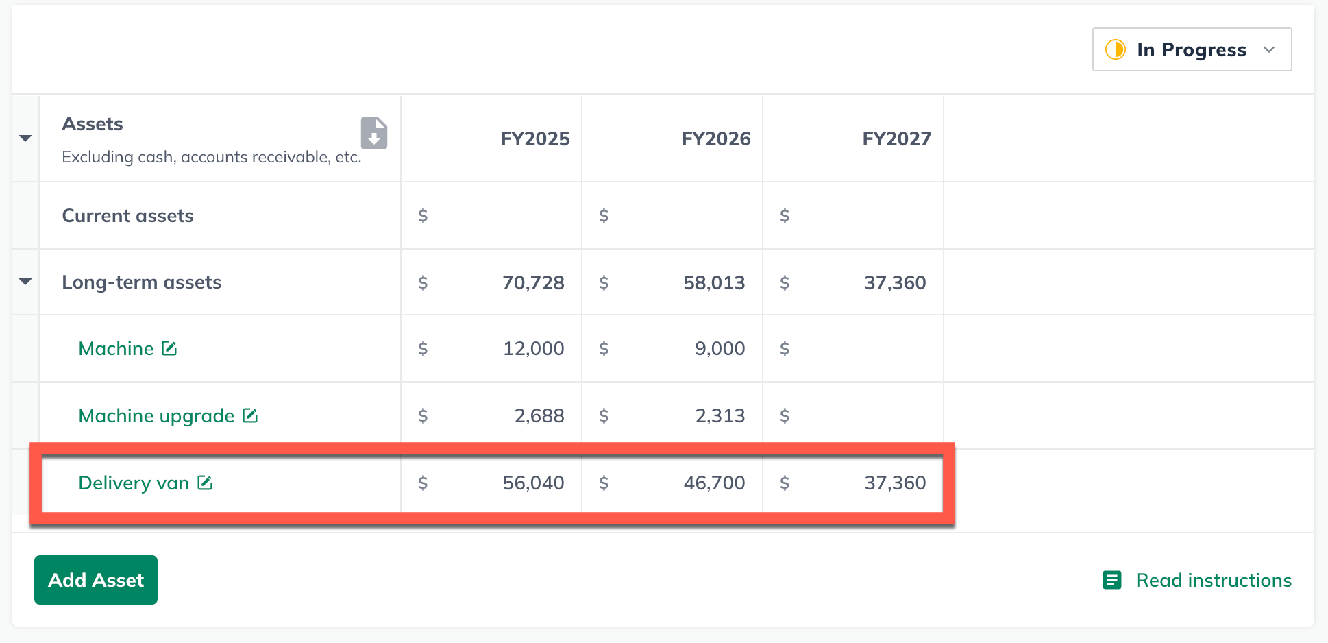 asset table with delivery van asset highlighted.png