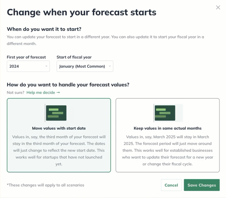 Change when your forecast starts menu.gif