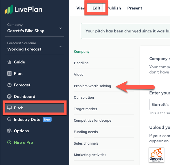arrow pointing to problem worth solving on pitch detail.png